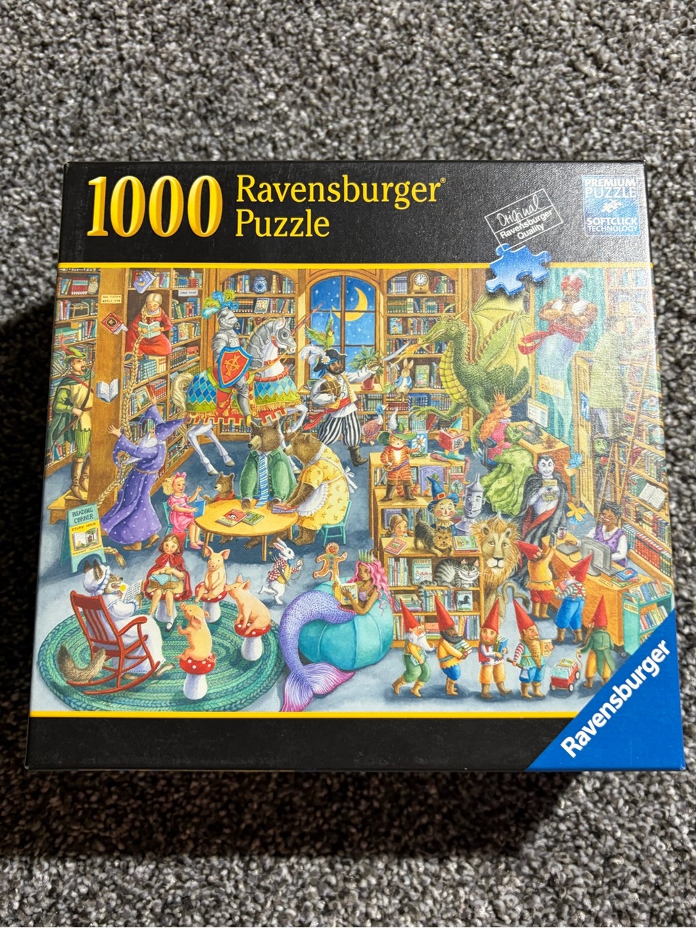 Ravensburger Midnight at the Library 1000-Piece Interlocking Jigsaw Puzzle 2019